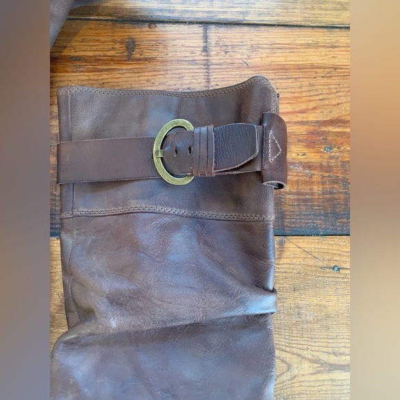 Pikolinos Brujas Buckle Riding Boot Soft Brown Leather Knee High Pull-On✨Sale - Picture 10 of 11